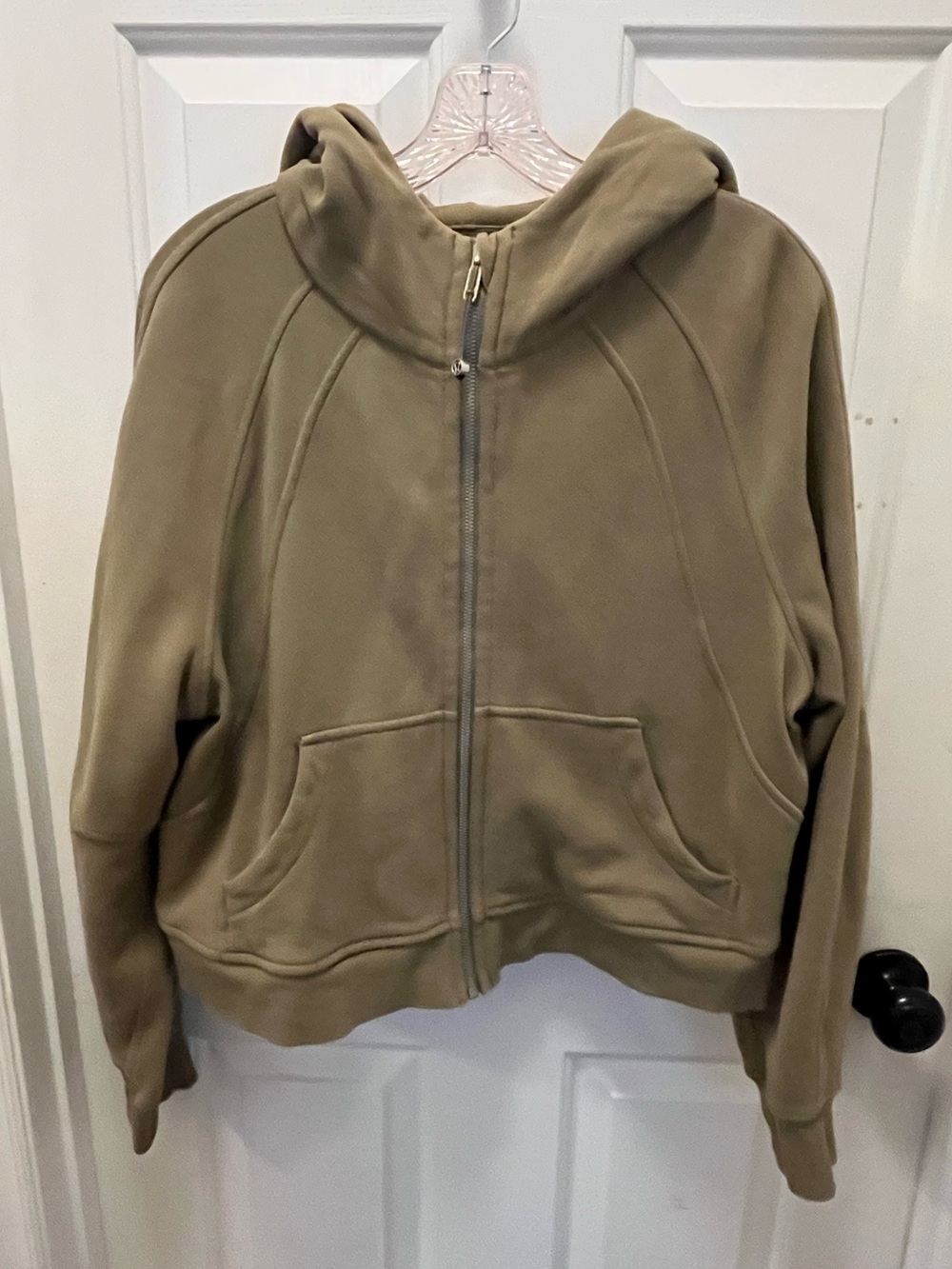 🍋 EUC Lululemon Scuba Oversized Full-Zip - Bronze Green - Sz M/L